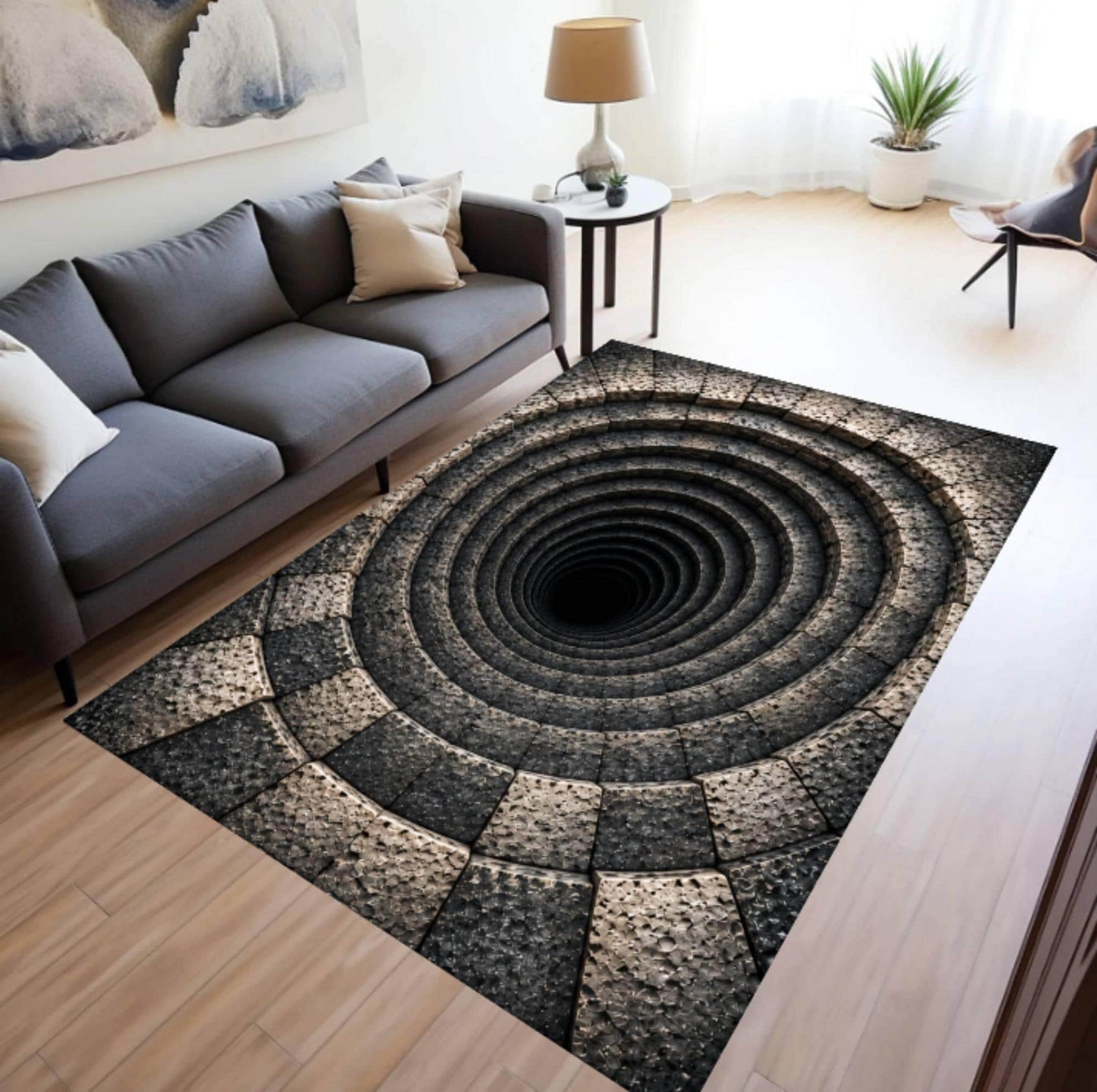 3D Spiral Abyss Rug