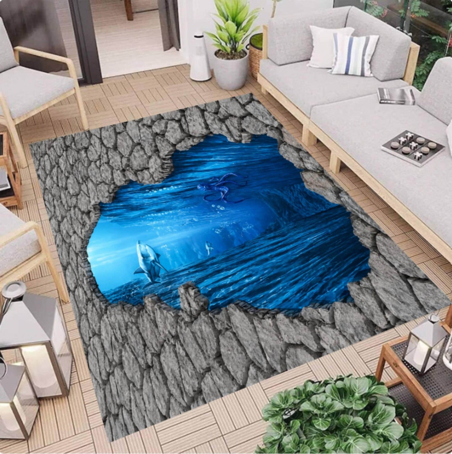 3D Ocean Abyss Rug