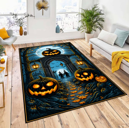 Halloween Jack O Lantern Area Rug