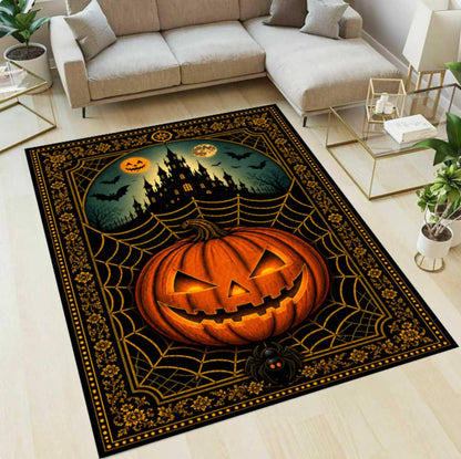 Halloween Pumpkin Rug