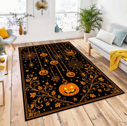 Gothic Halloween Pumpkin Rug