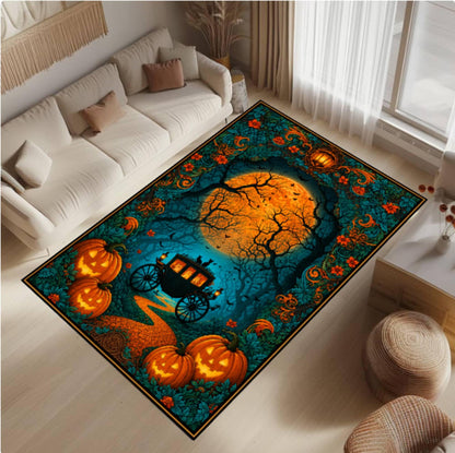Halloween Pumpkin Rug