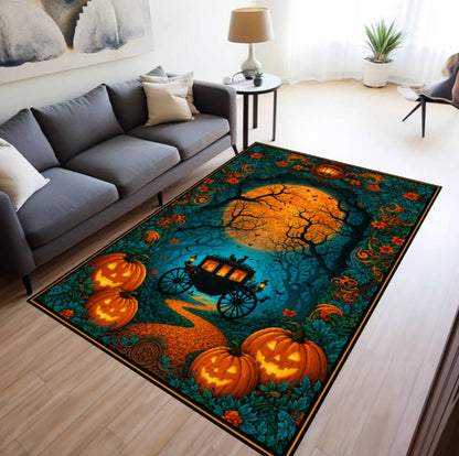 Halloween Pumpkin Rug