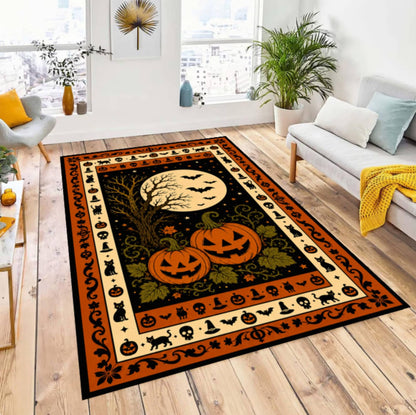 Halloween Pumpkin Rug
