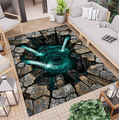 3D Waterfall Whirlpool Rug