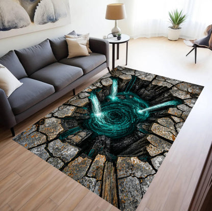 3D Waterfall Whirlpool Rug
