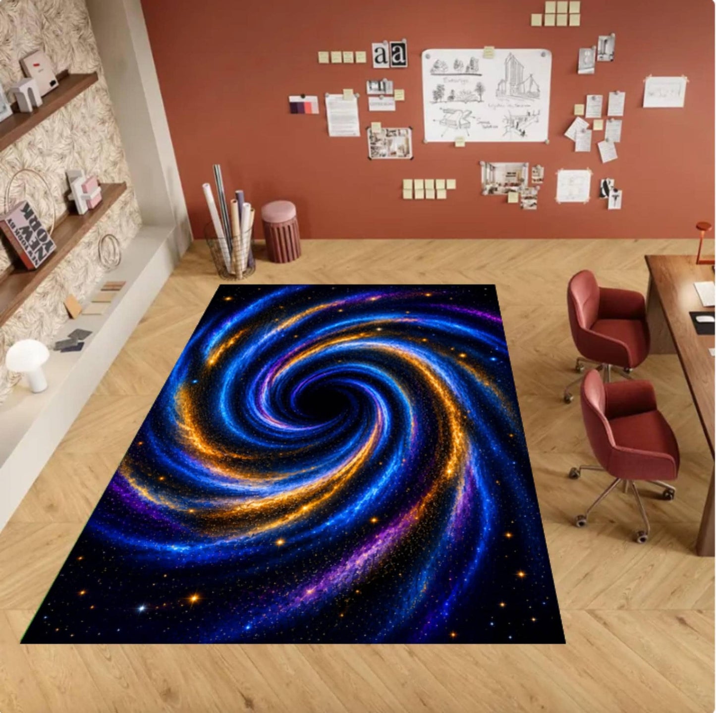 Galaxy Spiral Rug