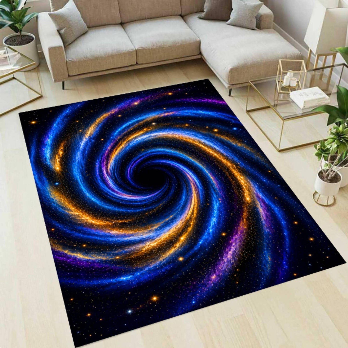 Galaxy Spiral Rug