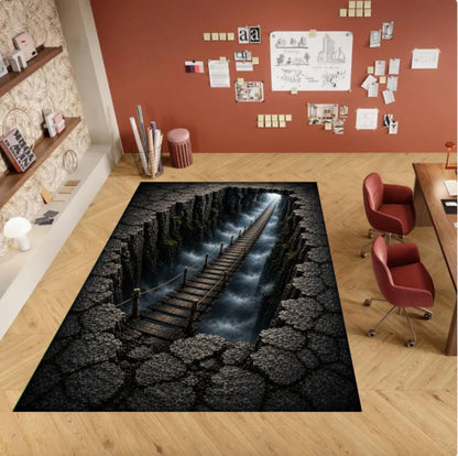 3D Bridge Canyon Rug