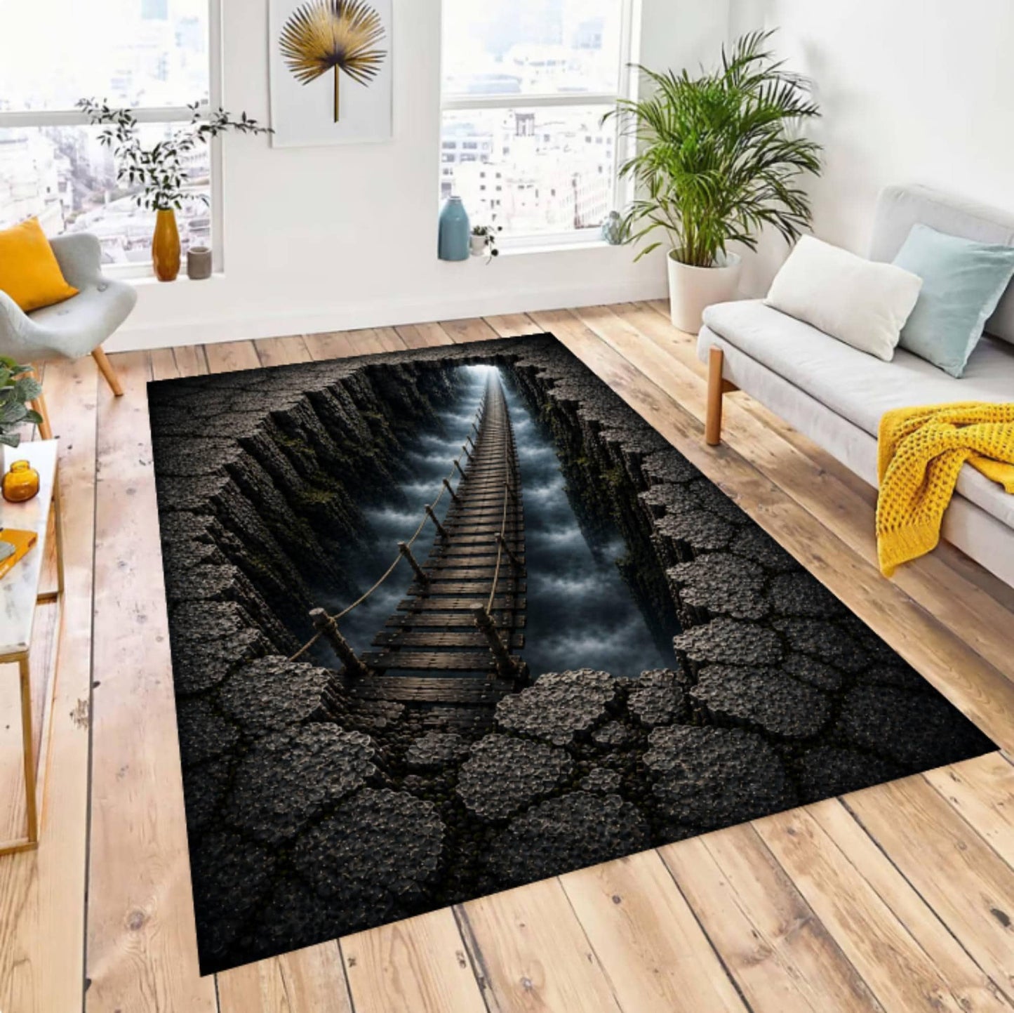 3D Bridge Canyon Rug