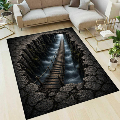 3D Bridge Canyon Rug