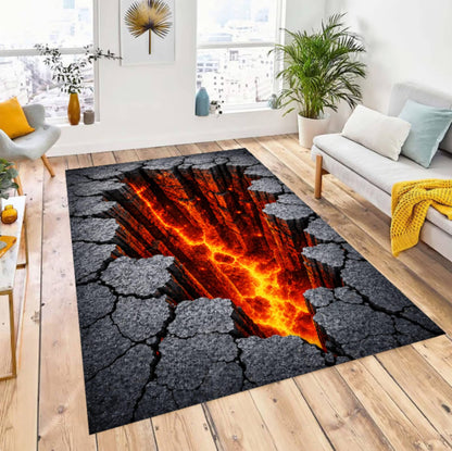 3D Lava Canyon Rug
