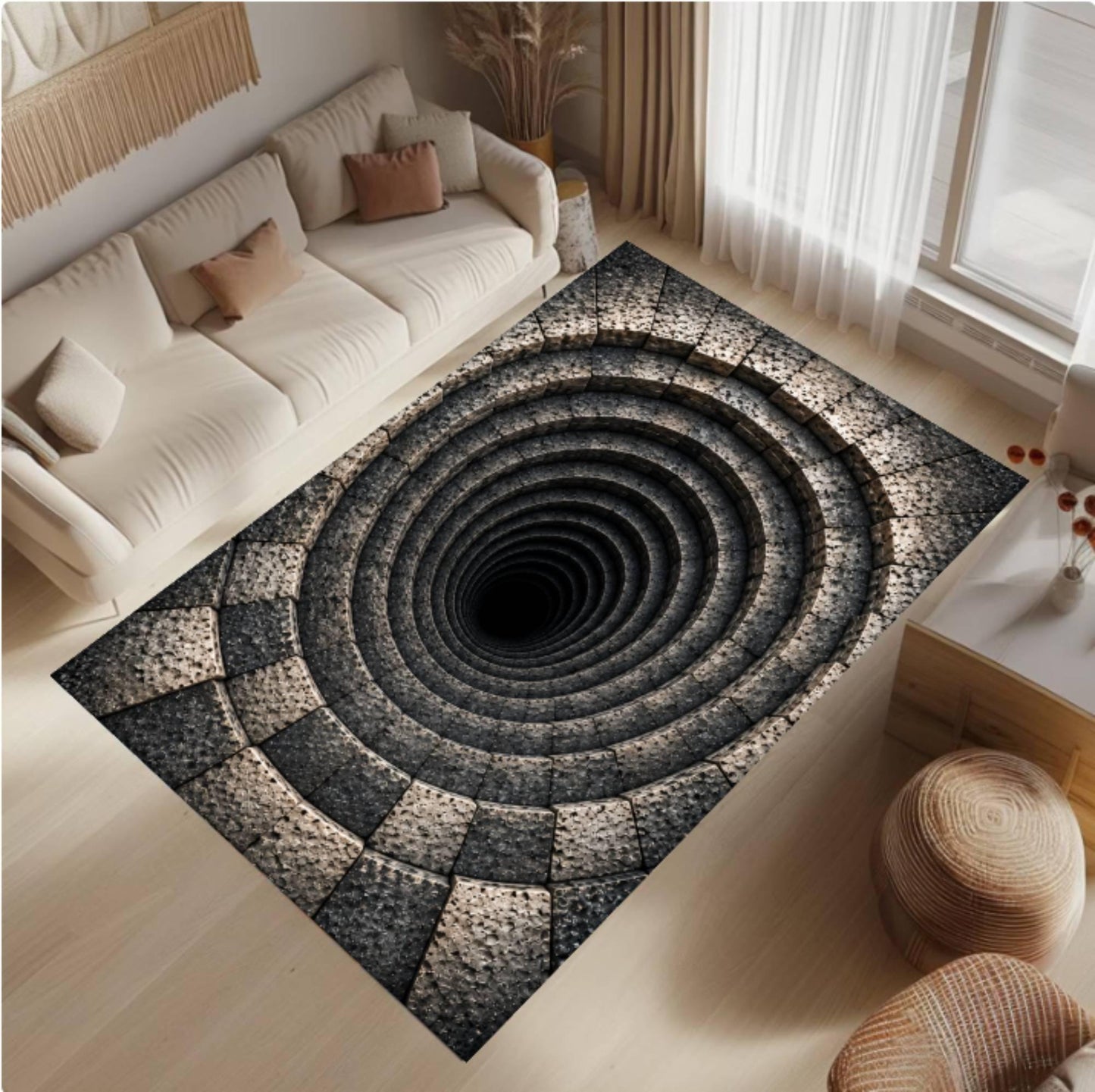 3D Spiral Abyss Rug