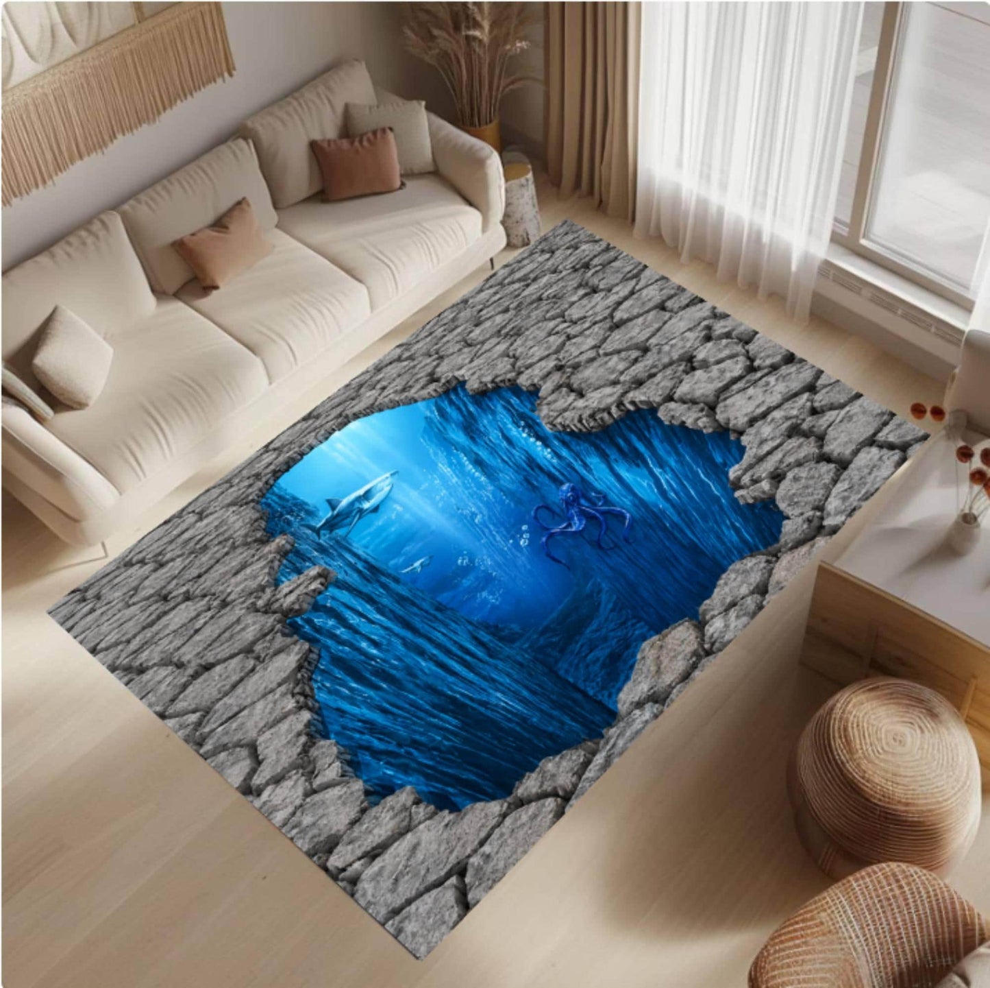 3D Ocean Abyss Rug