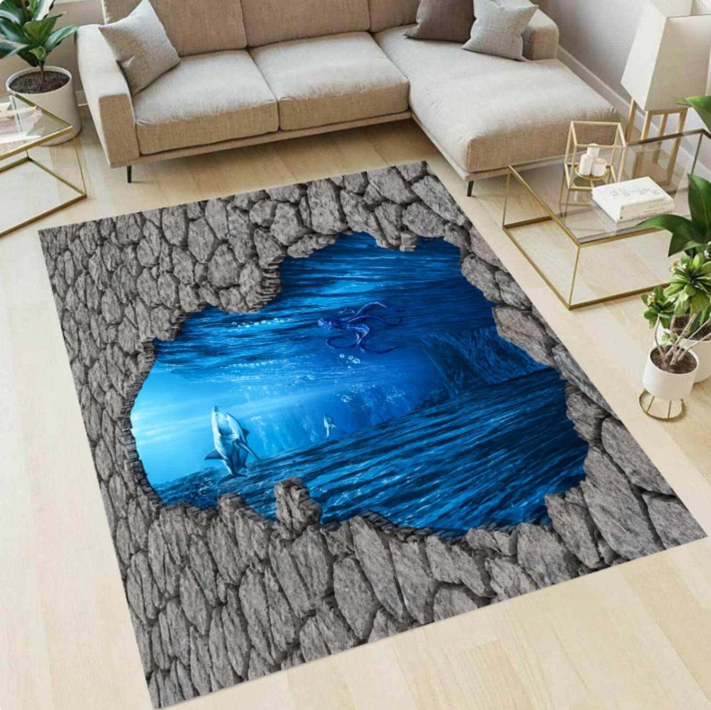 3D Ocean Abyss Rug