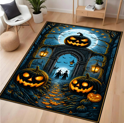 Halloween Jack O Lantern Area Rug