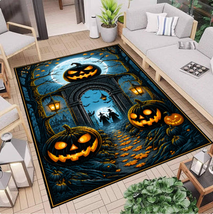 Halloween Jack O Lantern Area Rug