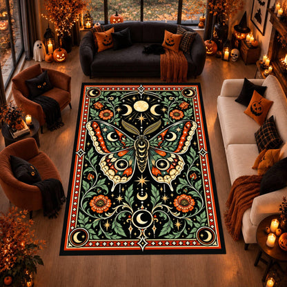 Halloween Moth Rug