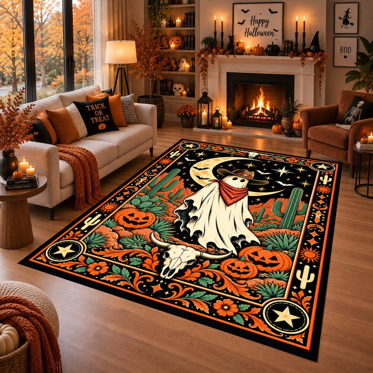 Halloween Ghost Rug