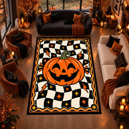 Halloween Pumpkin Rug
