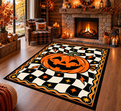Halloween Pumpkin Rug