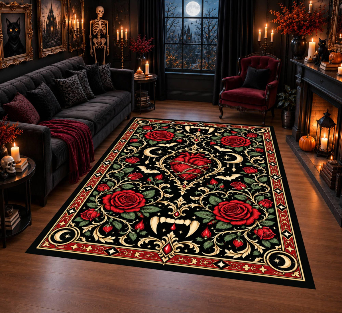 Gothic Vampire Rug