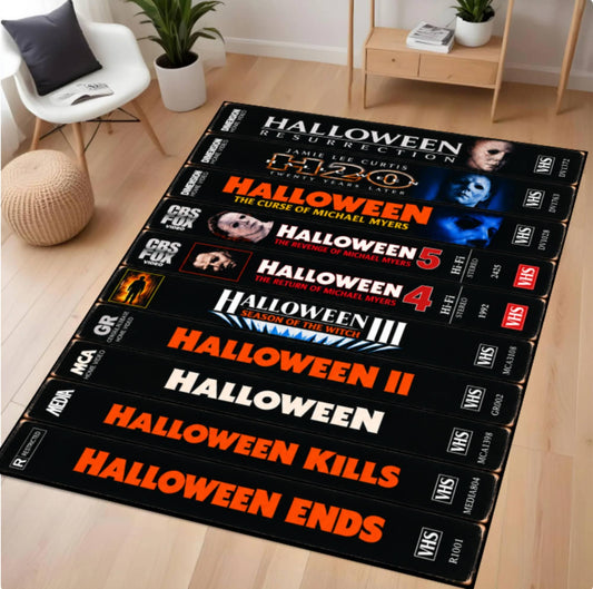 Retro Horror VHS Area Rug