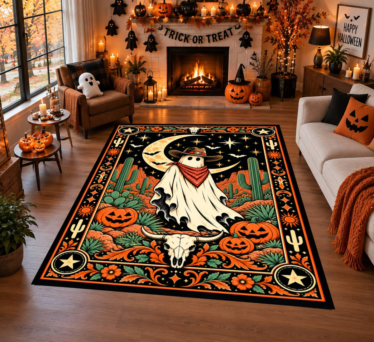 Halloween Ghost Rug