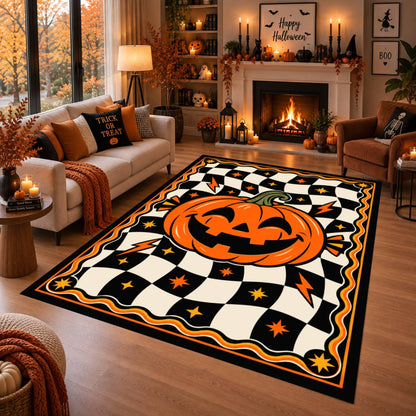 Halloween Pumpkin Rug